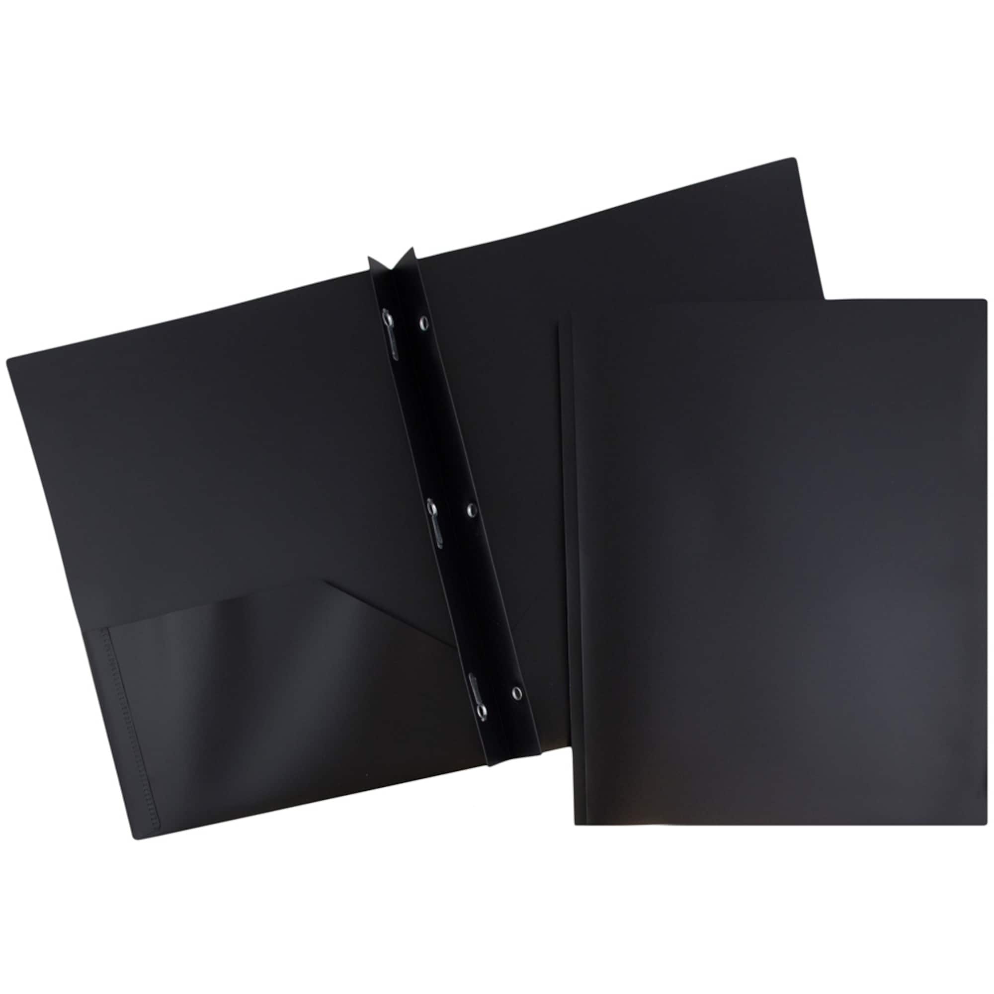 JAM Paper 9.5" x 11" Plastic 2 Pocket School POP Folders with Clasps